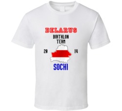 Belarus Biathlon Team 2014 Sochi T Shirt