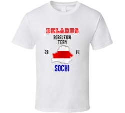 Belarus Bobsleigh Team 2014 Sochi T Shirt