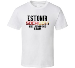 Estonia Ski Jumping Team 2014 Sochi T Shirt