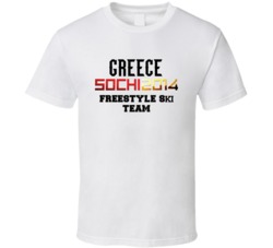 Greece Freestyle Skiing Team 2014 Sochi T Shirt