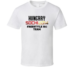 Hungary Freestyle Skiing Team 2014 Sochi T Shirt