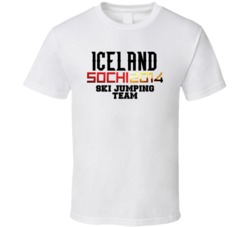 Iceland Ski Jumping Team 2014 Sochi T Shirt