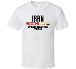 Iran Speed Skating Team 2014 Sochi T Shirt