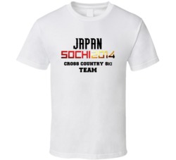 Japan Cross Country Skiing Team 2014 Sochi T Shirt