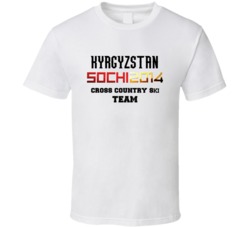 Kyrgyzstan Cross Country Skiing Team 2014 Sochi T Shirt