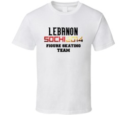 Lebanon Figure Skating Team 2014 Sochi T Shirt