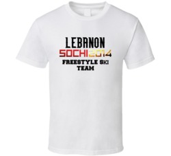 Lebanon Freestyle Skiing Team 2014 Sochi T Shirt