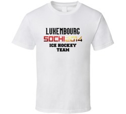 Luxembourg Ice Hockey Team 2014 Sochi T Shirt