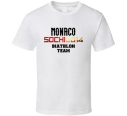 Monaco Biathlon Team 2014 Sochi T Shirt