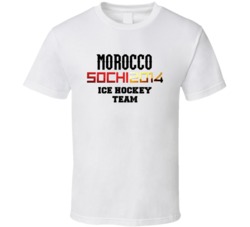 Morocco Ice Hockey Team 2014 Sochi T Shirt