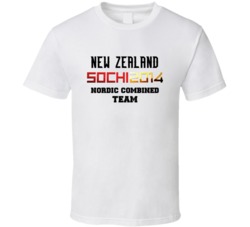 New Zealand Nordic Combined Team 2014 Sochi T Shirt
