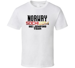 Norway Ski Jumping Team 2014 Sochi T Shirt