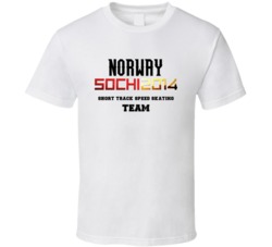 Norway  Speed Skating Team 2014 Sochi T Shirt
