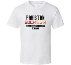 Pakistan Nordic Combined Team 2014 Sochi T Shirt