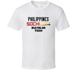 Philippines Biathlon Team 2014 Sochi T Shirt