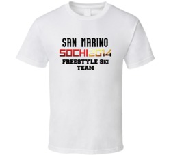 San Marino Freestyle Skiing Team 2014 Sochi T Shirt