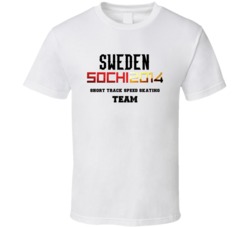 Sweden  Speed Skating Team 2014 Sochi T Shirt