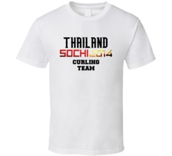 Thailand Curling Team 2014 Sochi T Shirt