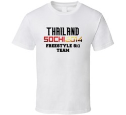 Thailand Freestyle Skiing Team 2014 Sochi T Shirt