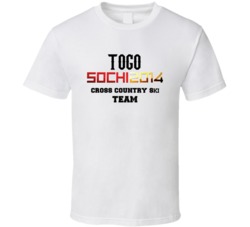 Togo Cross Country Skiing Team 2014 Sochi T Shirt