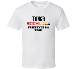 Tonga Freestyle Skiing Team 2014 Sochi T Shirt