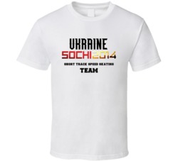 Ukraine  Speed Skating Team 2014 Sochi T Shirt