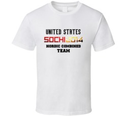United States Nordic Combined Team 2014 Sochi T Shirt