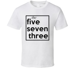 Five Seven Three Missouri 573 Fun Cool Area Code City Pride T Shirt