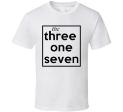 Three One Seven Indiana 317 Fun Cool Area Code City Pride T Shirt