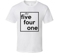 Five Four One Oregon 541 Fun Cool Area Code City Pride T Shirt