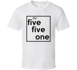 Five Five One New Jersey 551 Fun Cool Area Code City Pride T Shirt