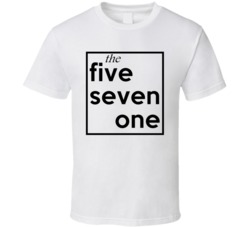 Five Seven One Virginia 571 Fun Cool Area Code City Pride T Shirt