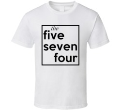 Five Seven Four Indiana 574 Fun Cool Area Code City Pride T Shirt