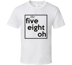 Five Eight Oh Oklahoma 580 Fun Cool Area Code City Pride T Shirt