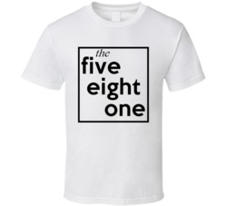 Five Eight One Quebec 581 Fun Cool Area Code City Pride T Shirt