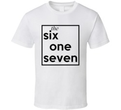 Six One Seven Massachusetts 617 Fun Cool Area Code City Pride T Shirt