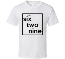 Six Two Nine Tennessee 629 Fun Cool Area Code City Pride T Shirt
