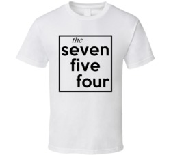 Seven Five Four Florida 754 Fun Cool Area Code City Pride T Shirt