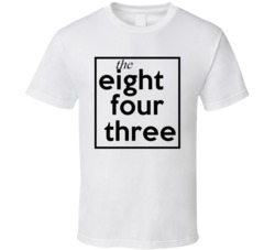 Eight Four Three South Carolina 843 Fun Cool Area Code City Pride T Sh