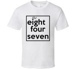 Eight Four Seven Illinois 847 Fun Cool Area Code City Pride T Shirt