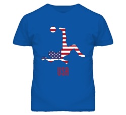 USA World Cup Soccer Football Mens Blue T Shirt