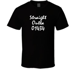 Straight Outta 1434 Devens Ma NWA Zip Code Rap Parody T Shirt