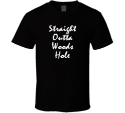 Straight Outta 2543 Woods Hole Ma NWA Zip Code Hip Hop Parody T Shirt
