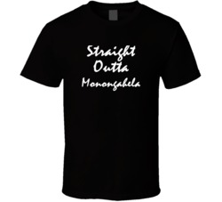 Straight Outta 15063 Monongahela Pa NWA Zip Code Hip Hop Parody T Shir
