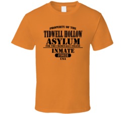 City Insane Asylum Inmate Halloween Costume Customizable T Shirt