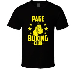 Page Arizona Boxing Club Cool Sports Fitness T Shirt