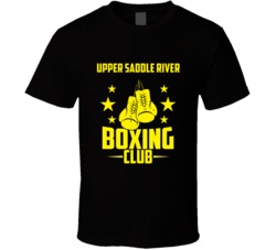 Upper Saddle River New Jersey Boxing Club Cool Sports Fitness T Shirt