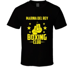 Marina Del Rey California Boxing Club Cool Sports Fitness T Shirt