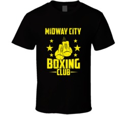 Midway City California Boxing Club Cool Sports Fitness T Shirt