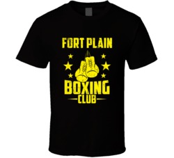 Fort Plain New York Boxing Club Cool Sports Fitness T Shirt